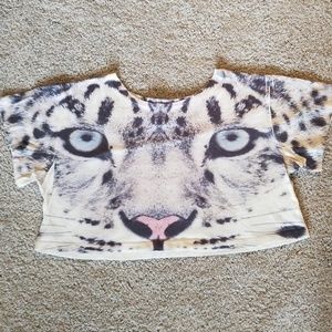 Leopard crop top